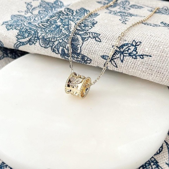 Park Lane Jewelry - Elegant Gold Butterfly Pendant Necklace